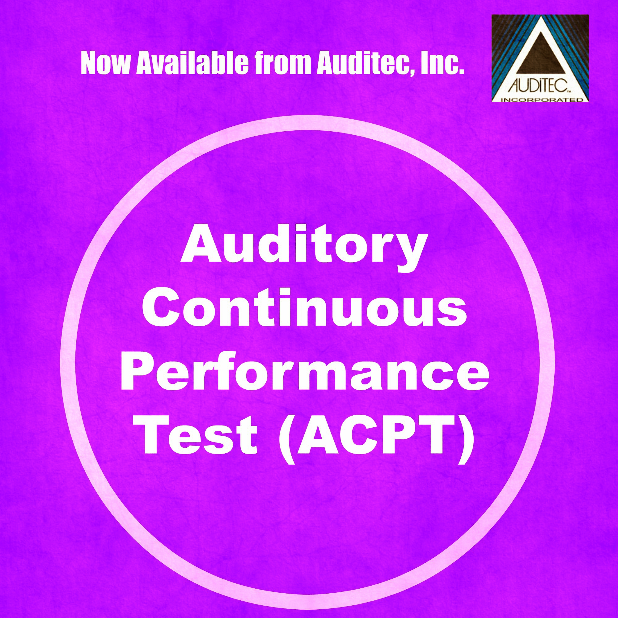 Auditory Continuous Performance Test© (...