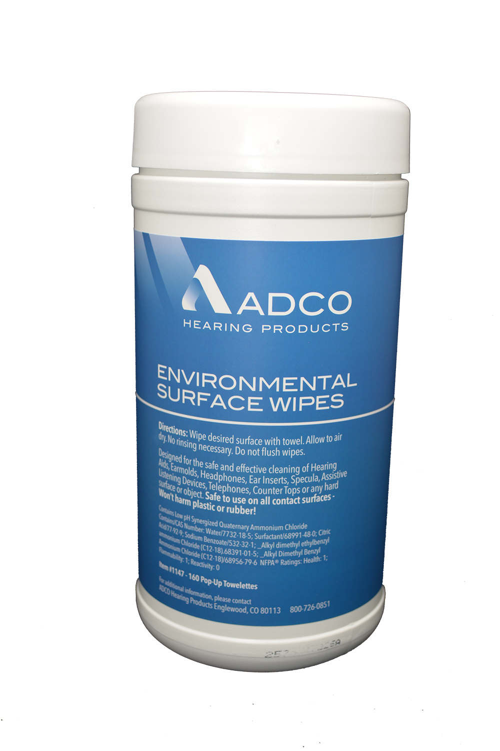 ADCO-Wipes (160ct Canister) 