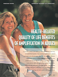 Health-Related Quality of Life Benefits of Amplification in Adults